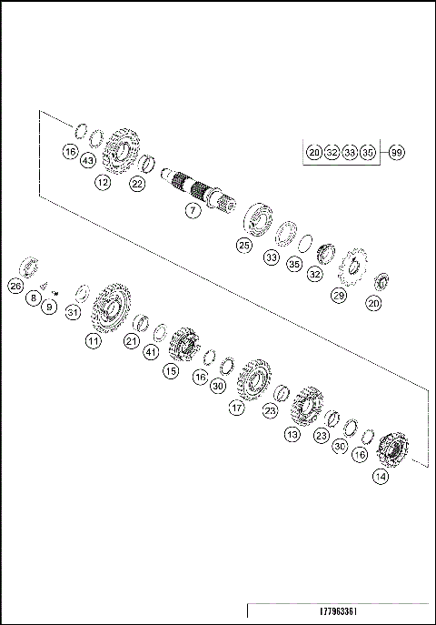TRANSMISSION II - COUNTERSHAFT