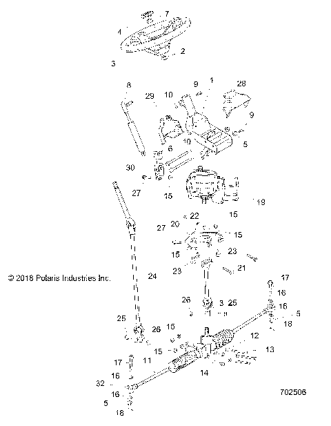 STEERING, STEERING ASM. - R16RMA57A1/A4//A9/L1/E57AS/EA9/HAR (702506)