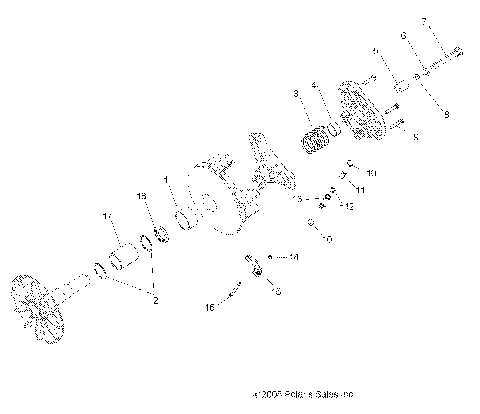 DRIVE TRAIN, PRIMARY CLUTCH - A13MH76FF (49RGRCLUTCHDRV09RZRS)