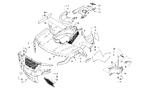 FRONT BODY AND HEADLIGHT ASSEMBLY [302212]