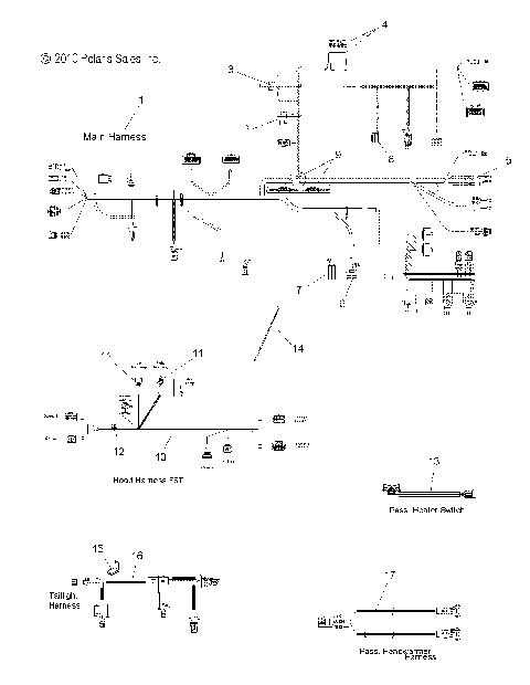 ELECTRICAL, WIRE HARNESS - S12PT7FSL (49SNOWWIREHARNESS11FSTTRG)