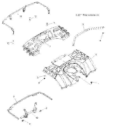 BODY, REAR CAB and REAR RACK - A12ZN8EAD/EAH/EAL/EAM/EAO/EAS/EAT (49ATVCABRR12SPXPEPS850)