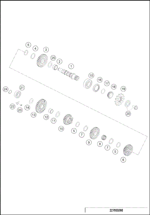 TRANSMISSION II - COUNTERSHAFT