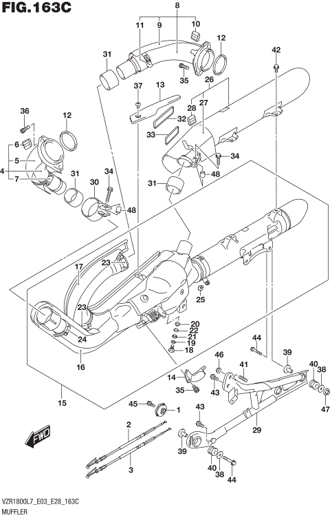 MUFFLER (VZR1800BZL7 E28)