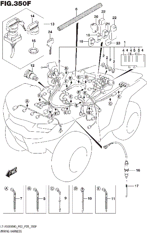 WIRING HARNESS (LT-A500XPM0 P33)
