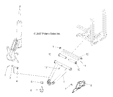 SUSPENSION, A-ARM and STRUT MOUNTING - A08LH27AW/AX/AZ (49ATVAARM08SP300)