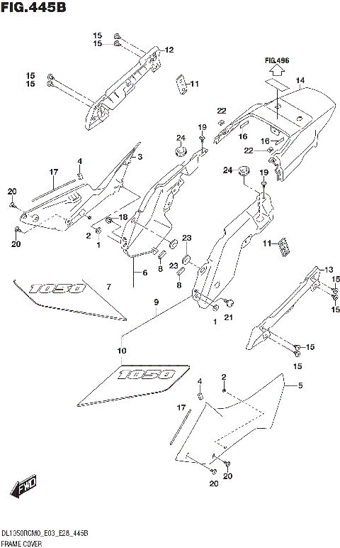 FRAME COVER (DL1050RQ)