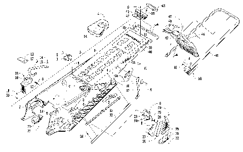 TUNNEL, REAR BUMPER, AND SNOWFLAP ASSEMBLY [96863]