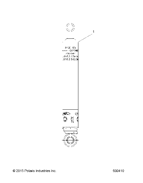 SUSPENSION, SHOCK, REAR TRACK (7043047) - S17CU5BSL/BEL (600410)