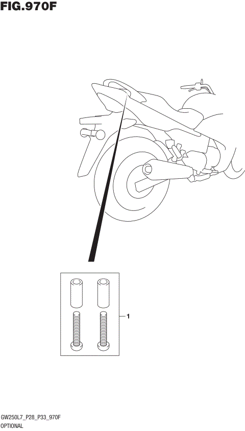 OPTIONAL (HOOK SET PILLION HANDLE)