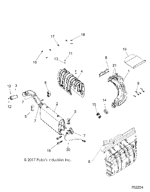 ENGINE, EXHAUST - R18RVE99NX  (702224)