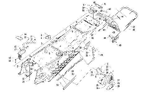 TUNNEL, REAR BUMPER, AND SNOWFLAP ASSEMBLY [95291]