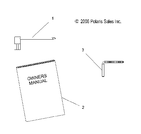 TOOLS, TOOL KIT and OWNERS MANUAL - S08PL7JS (49SNOWTOOL08RMKSP)