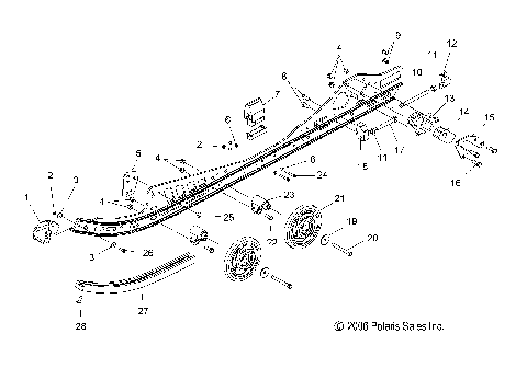 SUSPENSION, RAIL MOUNTING - S07PT7ES/PT7EE/FT7FS/PT7FE FS/FST (49SNOWSUSPRAILFSTOUR)
