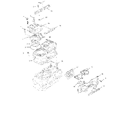 CYLINDER and MANIFOLD - W004673I (4955755575C002)