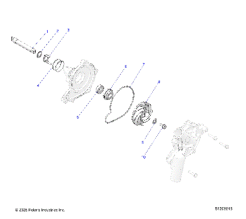 ENGINE, WATERPUMP ASSEMBLY