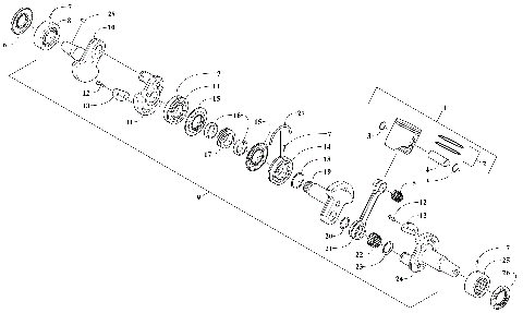 PISTON AND CRANKSHAFT [108217]