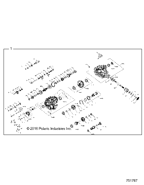 DRIVE TRAIN, MAIN GEARCASE INTERNALS - Z19VFE99AD/BD/AK/BK/AN/BN/LD/K99AD/BD/AK/BK/AN/BN/LK/L99AC/BC (701797)