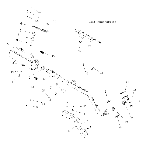 ENGINE, EXHAUST - A09DN50EA (49ATVEXHAUST09SP500TRGQD)