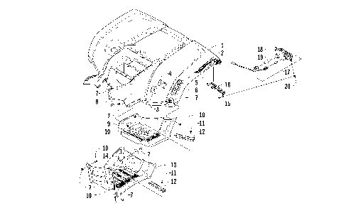 REAR BODY PANEL, FOOTWELL, AND TAILLIGHT ASSEMBLIES [96125]