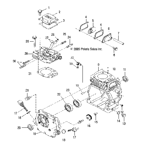 ENGINE, CRANKCASE - S23WAA1ASA/1AEA (49SNOWCRANKCASE07120)