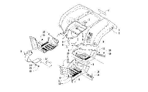REAR BODY PANEL AND FOOTWELL ASSEMBLIES [100328]