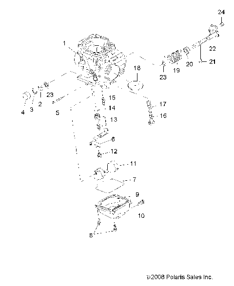 ENGINE, CARBURETOR, LOWER - R09RB50AF (49RGRCARBLWR095002X4)