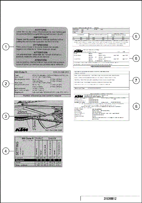 TECHNIC INFORMATION STICKER