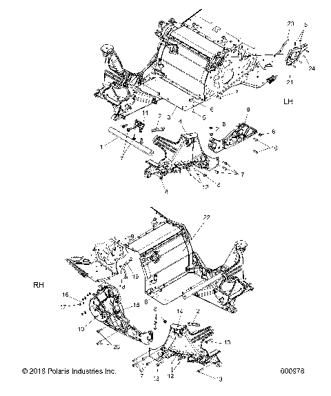 CHASSIS, BULKHEAD ASM. - S21DDL6PS ALL OPTIONS (600978)