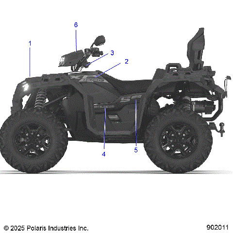 BODY, DECALS GRAPHIC- A26SLD95CJ (902011)
