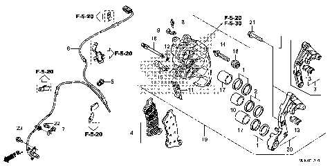 RIGHT FRONT BRAKE CALIPER