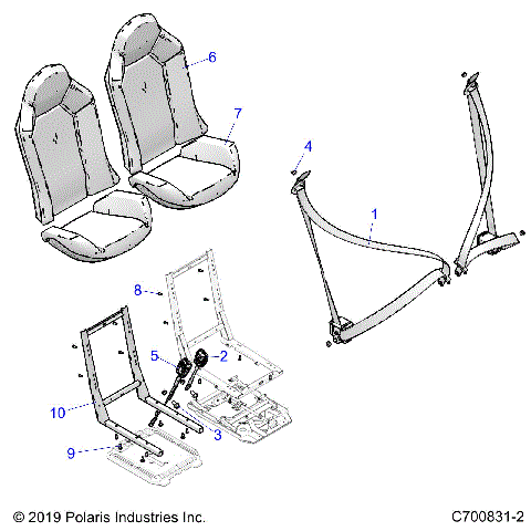BODY, SEAT BELT AND MOUNTING - Z21ASS99C5/E5 (C700831-2)