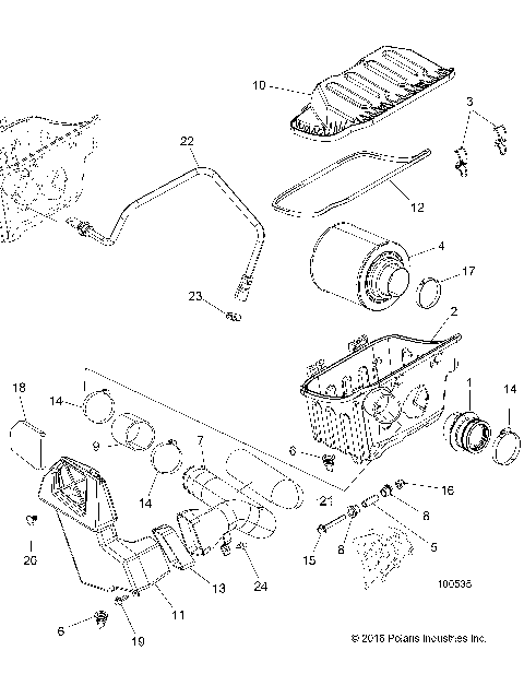 ENGINE, AIR INTAKE SYSTEM - A17DAH57A5 (100535)