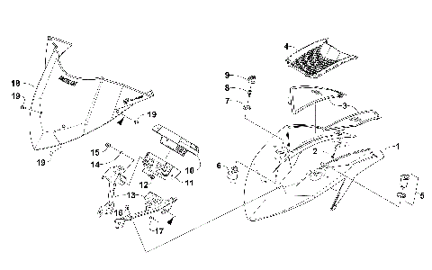 WINDSHIELD AND INSTRUMENTS ASSEMBLIES [101764]