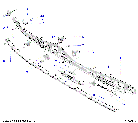 SUSPENSION, RAIL BEAM LH/RH - S26TLC8MS/TLR8MS (C1545378-3)