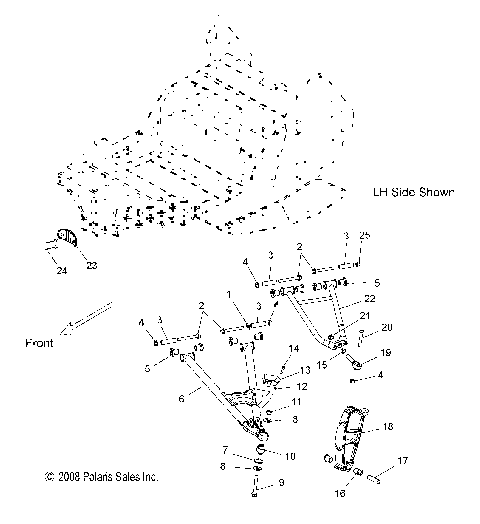 SUSPENSION, FRONT - S12PU7ESL/EEL (49SNOWSUSPFRT09WIDE)