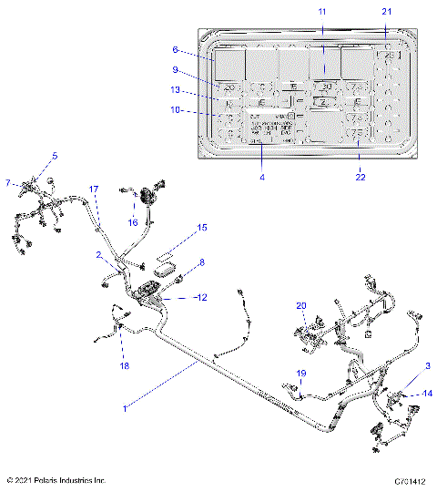 ELECTRICAL, WIRE HARNESS - R22T6U99A9/AN (C701412)