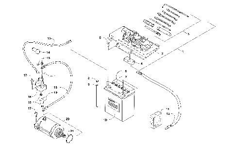 BATTERY AND STARTER ASSEMBLY [92120]