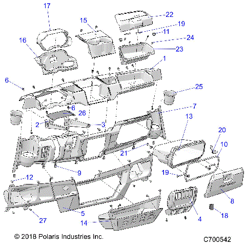 BODY, DASH STD - R19RSE99A (C700542)