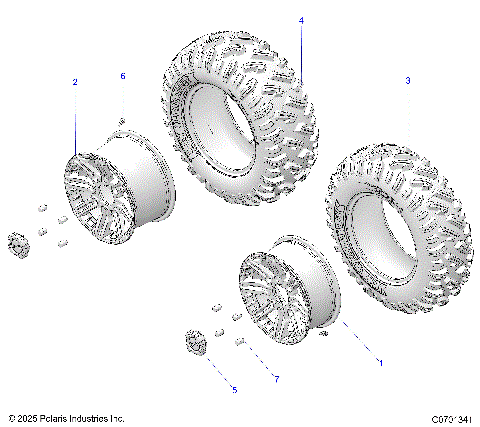 WHEELS, FRONT & REAR