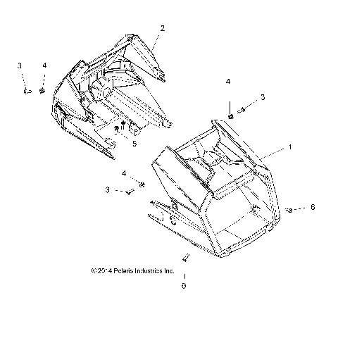 BODY, HEADLIGHT POD - A15SXE95FK (49ATVHEADLIGHT15XP1)