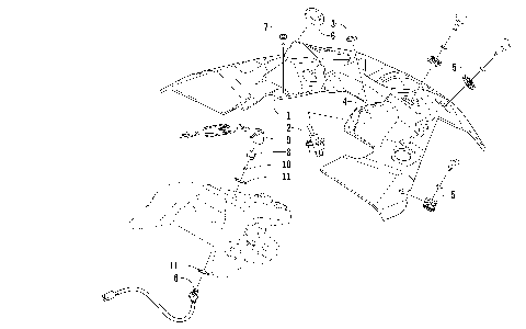 CONSOLE AND SWITCH ASSEMBLY [95845]