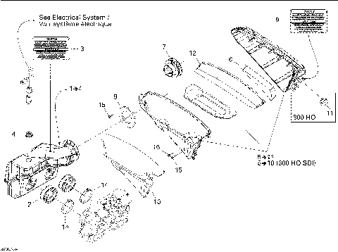 02- Air Intake System 600 HO SDI