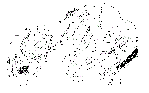 HOOD, WINDSHIELD, AND FRONT BUMPER ASSEMBLY [104064]