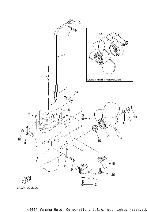 LOWER CASING & DRIVE 2