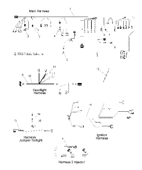 ELECTRICAL, WIRING HARNESSES - S09PK6KS/KE/PM6KS/KE (49SNOWHARNESS09600RMK)