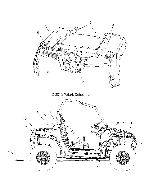 BODY, DECALS - Z14VE76AD/7EAL/7EAW/EAJ/EAU (49RGRDECAL14RZRS)