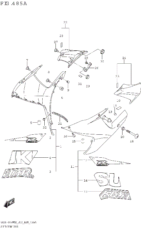 SIDE COWLING (GSX-R600Z)