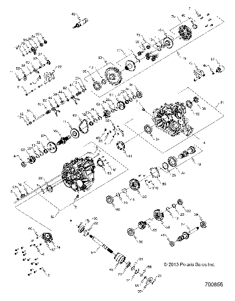 DRIVE TRAIN, MAIN GEARCASE (TO 2/1/16) - Z16VHE57AK/AS (700856)