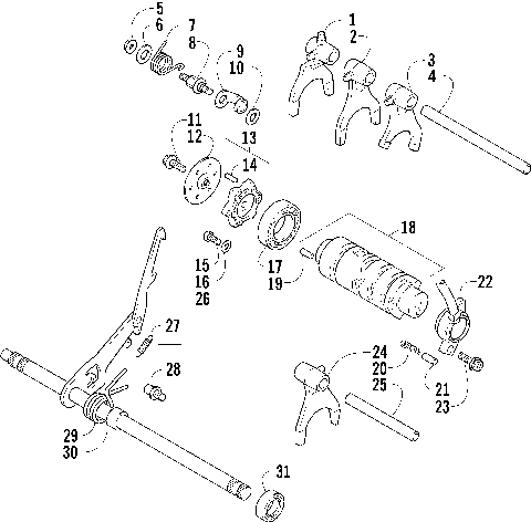 GEAR SHIFTING ASSEMBLY [55505]
